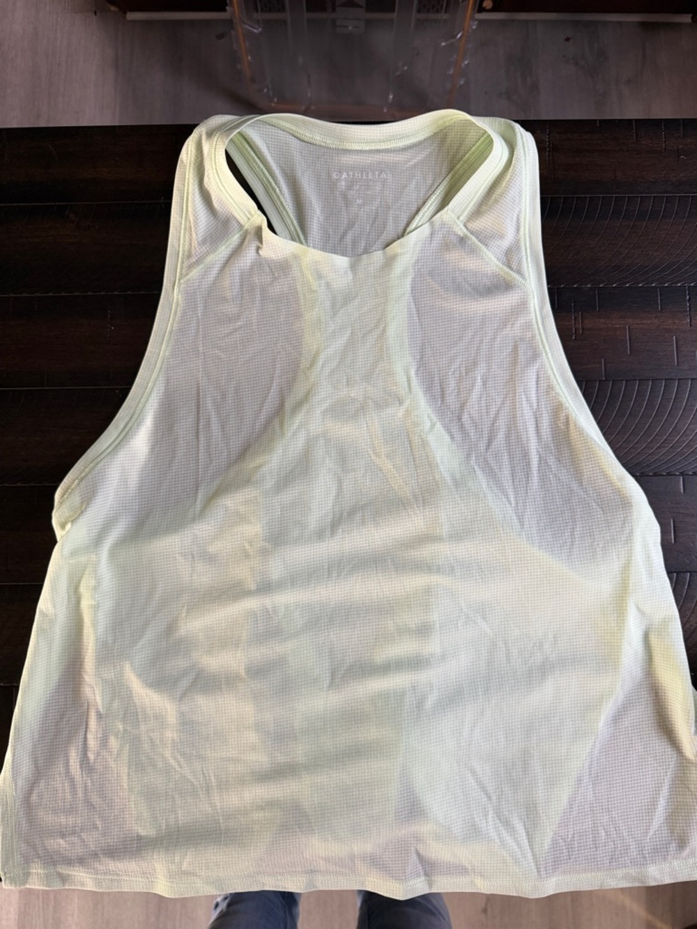 Athleta Light green Racerback Athletic Tank Top
